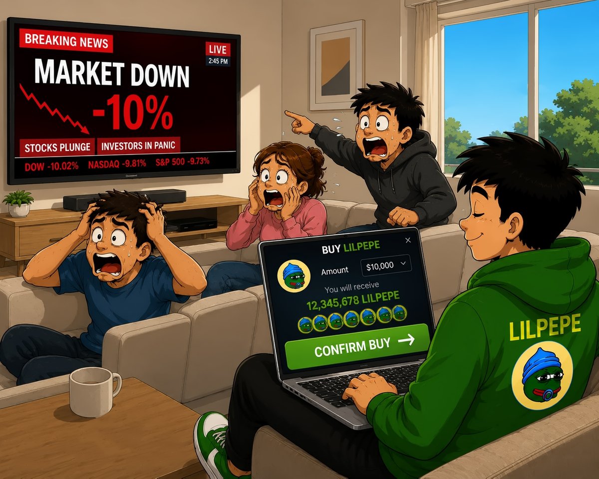 littlepepetoken's tweet photo. Some people see panic… some people see a chance 🚀

Be the opportunist 🐸

Buy LILPEPE Now 👉 https://t.co/3LIS0u0ZgE

#LILPEPE #CryptoPresale  #MemeCoin #LittlePepe https://t.co/GUtM2diUxI