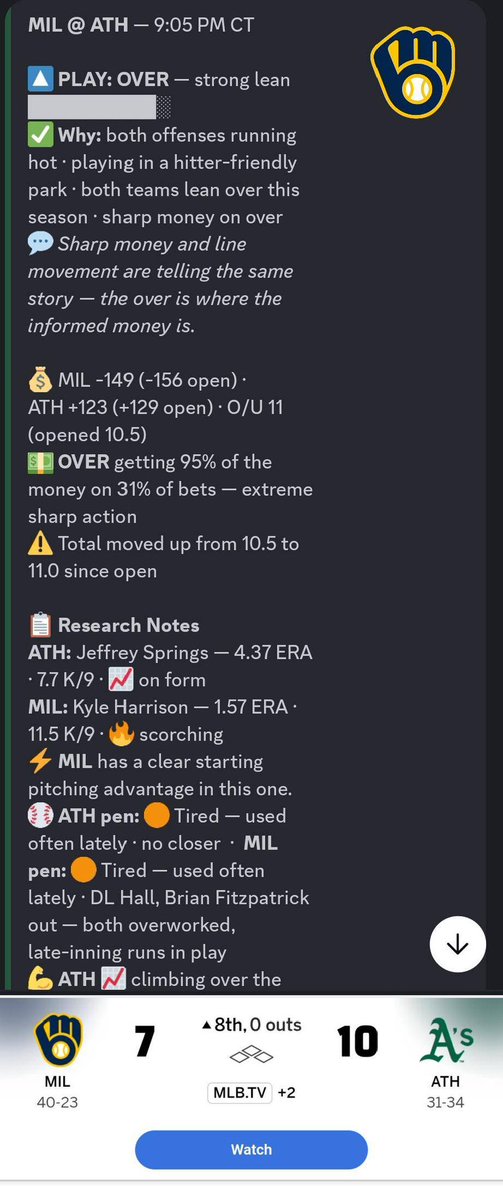 NukeSportsBets's tweet photo. Nuke Sports Bets Discord Bot Has Been Not Only Consistent. But Spot On 💥🔥

Link In Bio 🔗 https://t.co/SNBBiiazbs