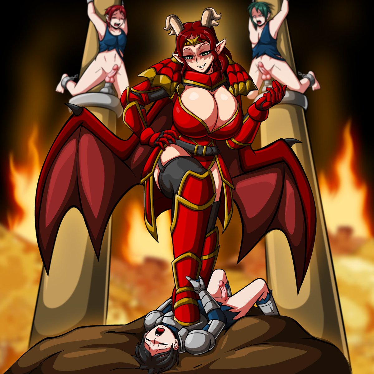 skylarrosstrap's tweet photo. Decided I want to spend more time here so I guess I'll start uploading the rest of my comms here.
Might as well start with the wonderful femdom works done for me by the legendary @neocorona https://t.co/YFKPG78Nqo