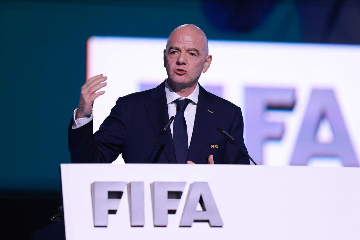 bedjosessien's tweet photo. Where is your voice,Infantino? 

As African players,referees,Journalists and fans are humiliated. World Cup is supposed to Unite according to FIFA slogan. 

You preach "global football" and "unity" why are people suffering because US border politics?

Stand up or step down. https://t.co/xGV34ayEeS