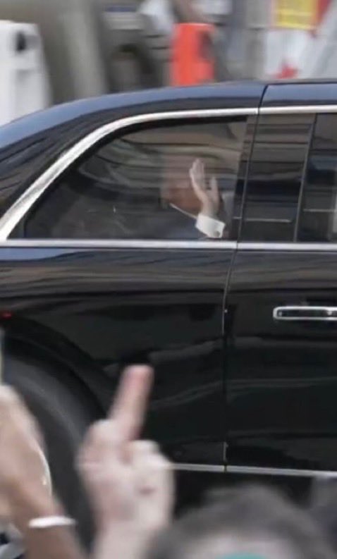 TolerantParadox's tweet photo. @Acyn I’m sure he thinks this person was also “cheering for him” as he drove by too. https://t.co/EGBIZjBGnf