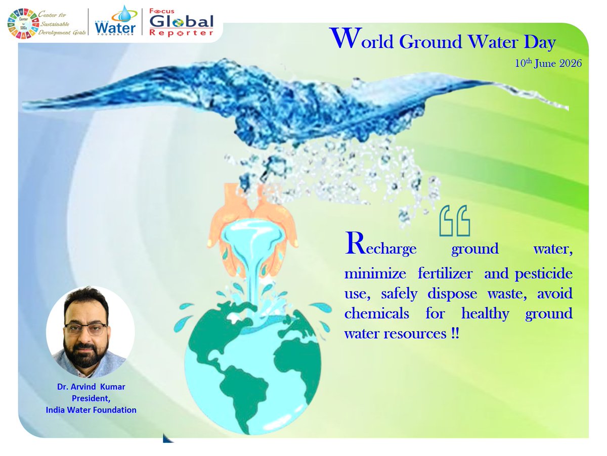 focusglobalrep1's tweet photo. #विश्व_भूगर्भ_जल_दिवस2026 #जलहैतोकलहै #WorldGroundWaterDay2026 #JalJeevanMission #WaterConservation #GroundwaterRecharge #MotherNature #Groundwater #JalShakti4India #Janshakti4jalshakti #SaveWater #WeForWater #Catchtherain #rainwaterharvesting https://t.co/pnyHb1UFas