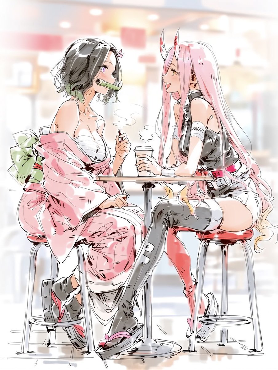 refisan17's tweet photo. Gm 𝕏 fam♥️💜
Nezuko Kamado &amp; Zero Two
#DemonSlayer #Darlinginthefranxx https://t.co/idpZcgNsOp
