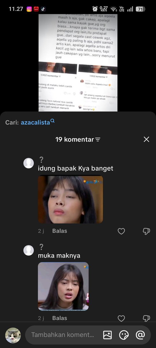pinaaa370375's tweet photo. @preyasilea Minta tolong rnb akun ni juga, sumpah dah kelewatan banget ni orang,dia kayanya suka keliling di vt" tentang aqeela dech soalnya kalau gw liat komen pasti ada komen dia,komenya itu selalu ngehina fisiknya sampe ke ortunya juga😔 https://t.co/Liwwri3Of4