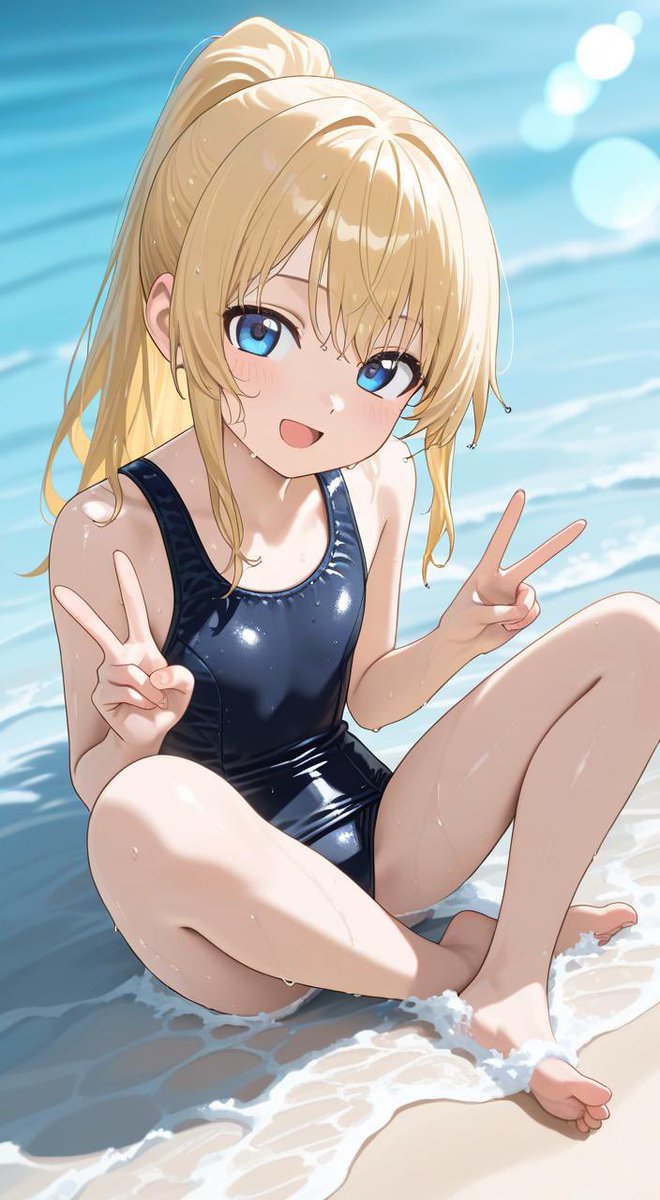 夏を先取り #にじぴっぴ ！！ #AIイラスト