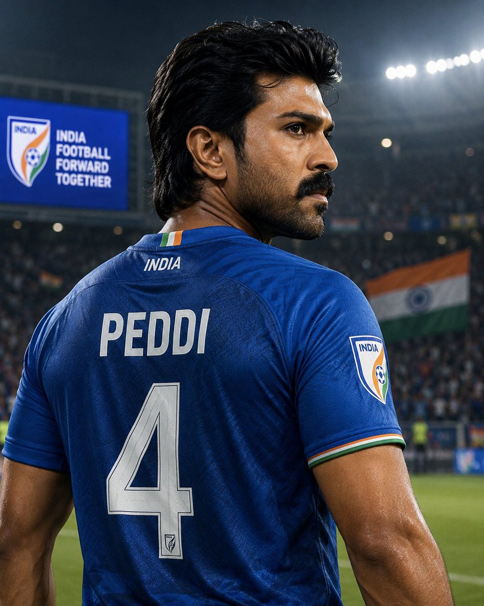 MaxVk18's tweet photo. Na favorite footballer #Peddi sir
#MegaPRstar https://t.co/bZvgS0oEB0