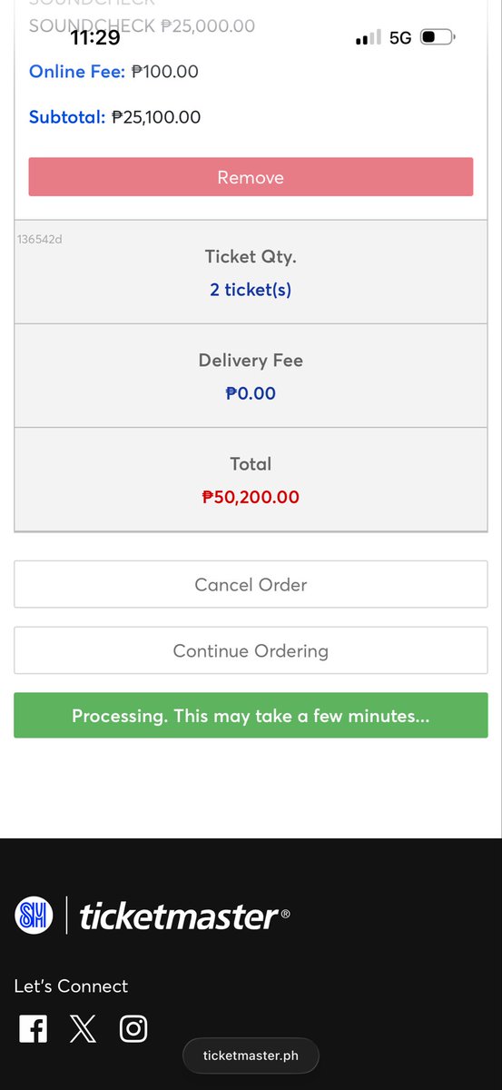 iamaershel's tweet photo. Had a smooth ticketing experience with Ticketmaster PH.

- Used phone and data
- Joined the queue at exactly 10:30am
- My QN was 71k+
- Entered at 11:29am
- Chose SC because I know a lot will prioritize booking bleacher
- "Sit tight" for few seconds then went straight to payment https://t.co/3ioWTXd9Wh