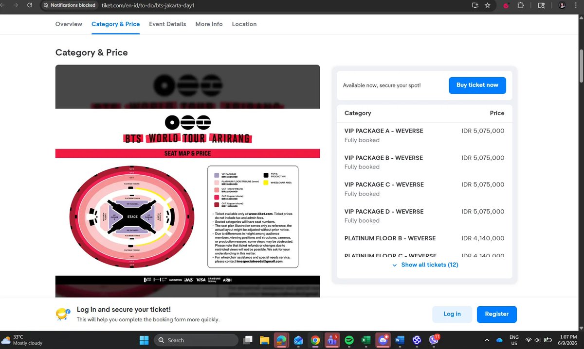 Soundof_Ari's tweet photo. WE ARE IN

BTS ARIRANG IN JAKARTA

✔WEVERSE PRESALE/ GENERAL SALE
✔NO QUEUE
✔BYPASS QUEUE
✔100% REFUND

International clients are welcome

DM to avail

dl tix army rm jungkook Suga jhope jin ina htb

#방탄소년단
#BTS
#BTS_WORLDTOUR_ARIRANG_JAKARTA
#BTS_WORLDTOUR_ARIRANG_ASIA https://t.co/oheI5fUISX