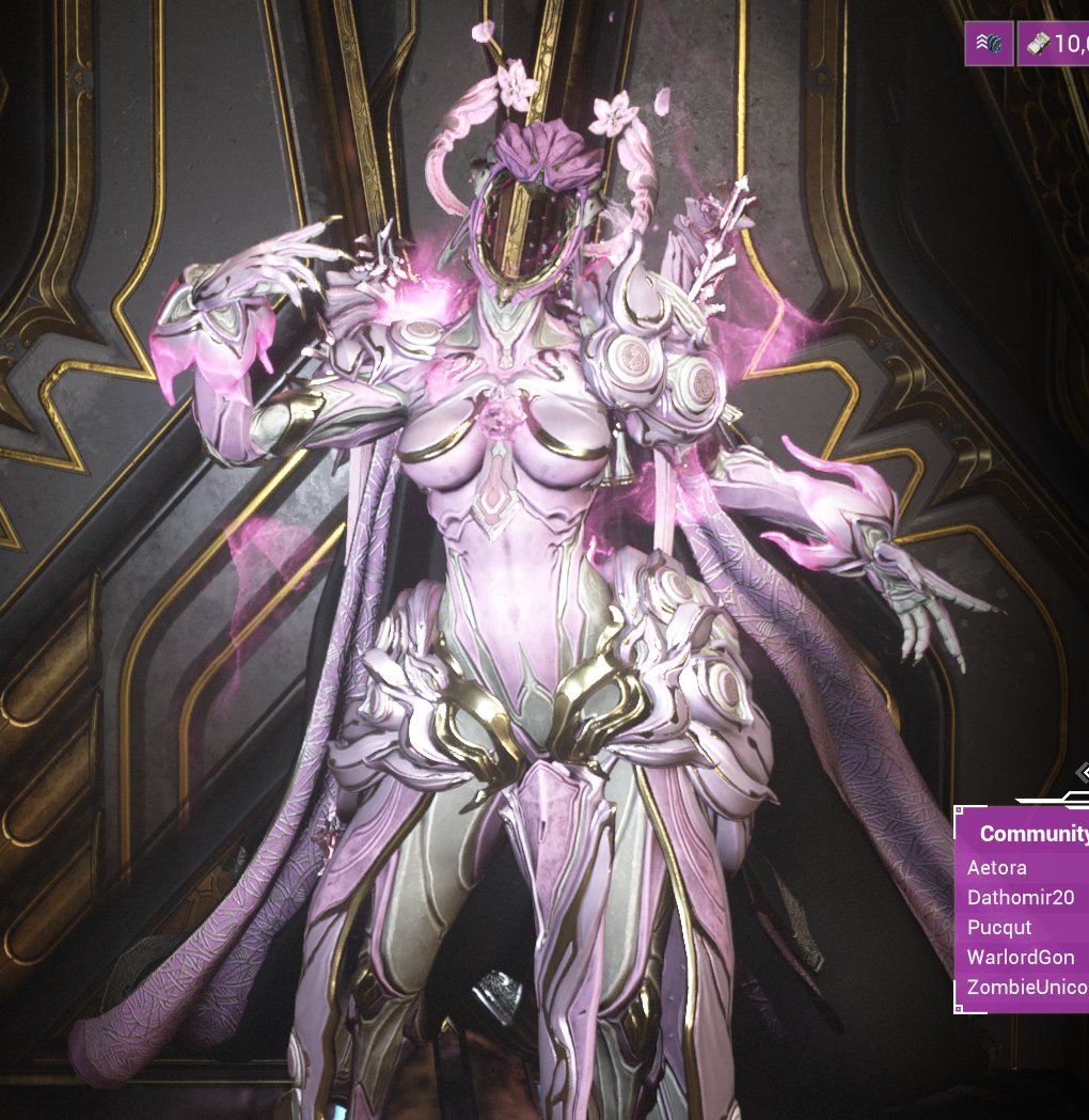 pampurins's tweet photo. Treated myself to the Dagath Yfari skin and this is my new pink preset ♡ #Warframe #Pinkframe https://t.co/DbMu8g1WvO