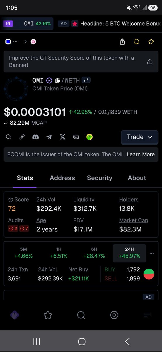 RealRandyChavez's tweet photo. Because of how massively $OMI has run, it's now cheaper to buy a Partners Statue on the @veve_official app than it is to buy one on @StackRworld for crypto! https://t.co/mqI3acqMzY