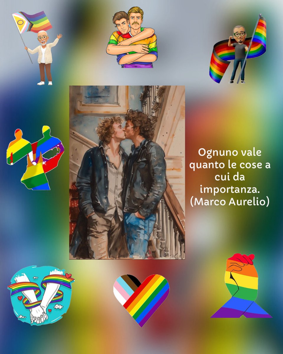 mao59's tweet photo. Buona giornata 👩‍❤️‍👩👨‍❤️‍👨👬👭🌈🏳️‍🌈🏳️‍⚧️🫶

#loveislove #famigliearcobaleno #stopomofobia #omotransfobia  #stessidiritti #stoprazzismo #amarsi🏳️‍🌈#bacio🏳️‍🌈 #ddlzansubito🏳️‍🌈 #ddlzan🏳️‍🌈
#nonsmetteredicombattere🏳️‍🌈#nonmolliamomai🏳️‍🌈
 #lgbtq+
#sialleadozionigay🏳️‍🌈
#pace🌈
#pride🏳️‍🌈 https://t.co/e0rawtFedJ