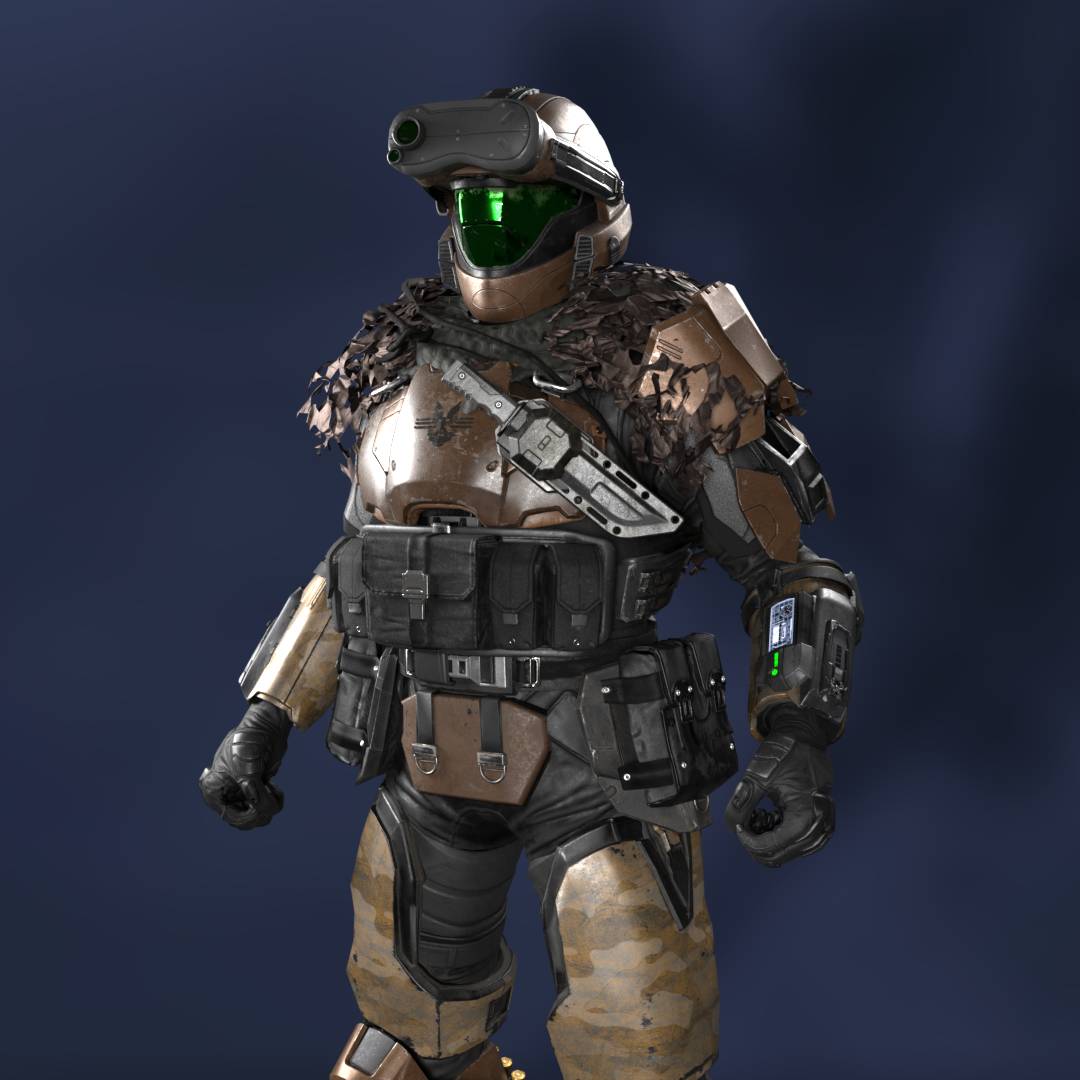 DecepticonCobra's tweet photo. A WIP of a remodel of Sgt. Michael Bravo, the marksman of Fireteam Archangel (partially inspired by @Rookie_425)
#Halo #HaloSpotlight https://t.co/0O456NAXZu