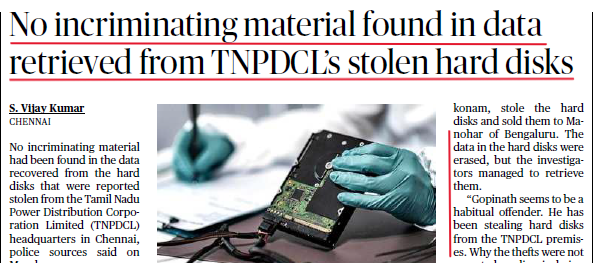com_maruthaiyan's tweet photo. மின்வெட்டுக்கு TANGEDCO சொல்லும் காரணம் வேறு. 
@TVKPartyHQ Hard disc Fuse carrier, Copper wire திருட்டு என்று திசைதிருப்புகிறது. திருடுவோர் Habitual offender என்கிறது போலீஸ். 
அதையே "திமுக சதி" என்று social media Mafia திரிக்கிறது.

தமிழ்நாடு பெரிய "சதிவலை"யில்தான் சிக்கியுள்ளது. https://t.co/vt8ckgQLbp