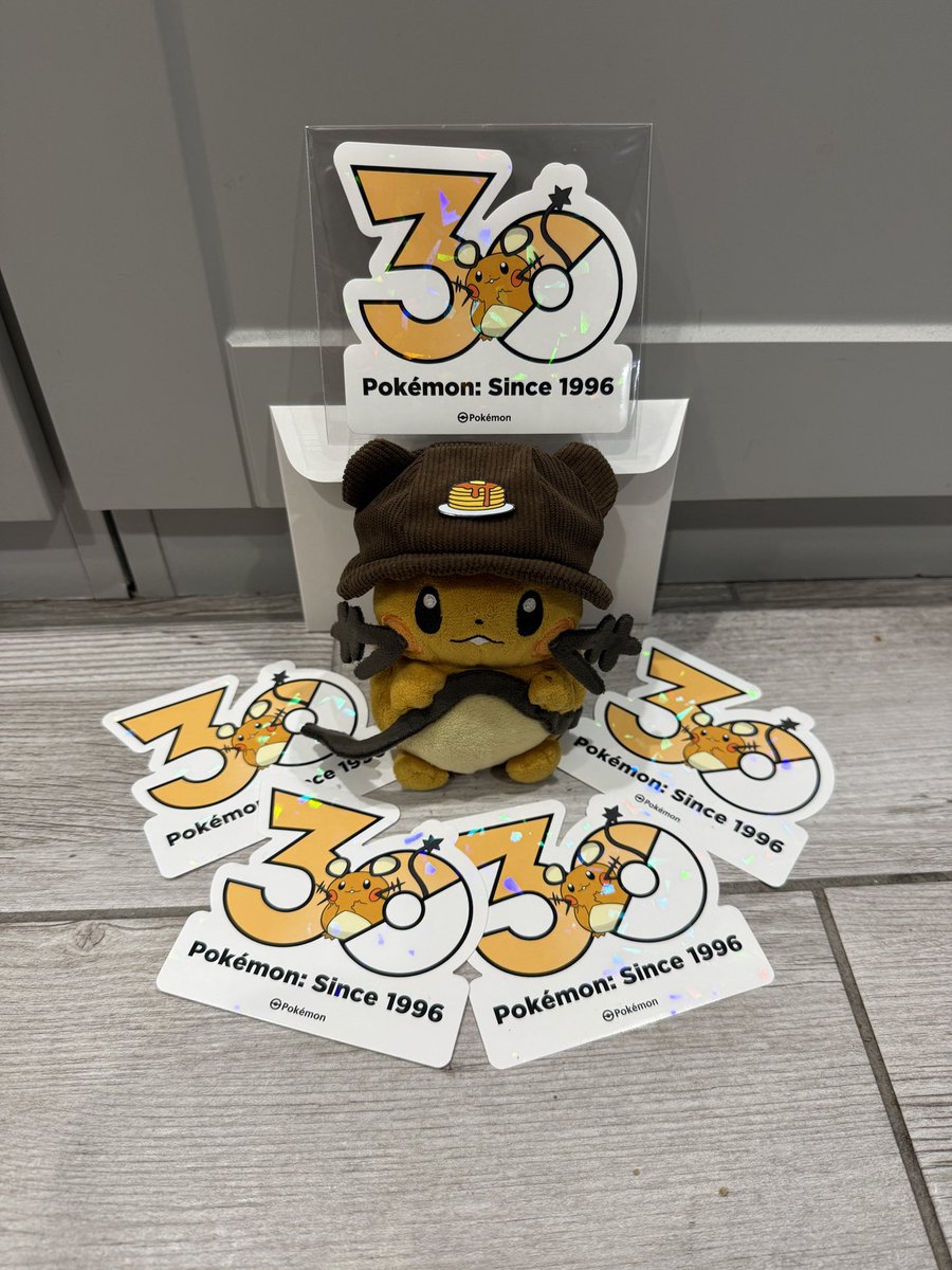 dedizzle702's tweet photo. Flapjack celebrating the 30th anniversary of Pokemon with some overseas stickers 😆🧡🐹🐹🐹🐹🐹🎉🎊✨ https://t.co/3KBHoVmPSs