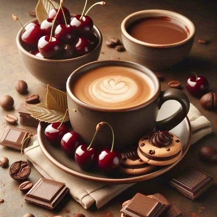 YuriaYoshimiya's tweet photo. どうぞ☕️𓂃 𓈒𓏸🍒🍒🍪🍫✩.*˚ https://t.co/XJMdzAm8TW