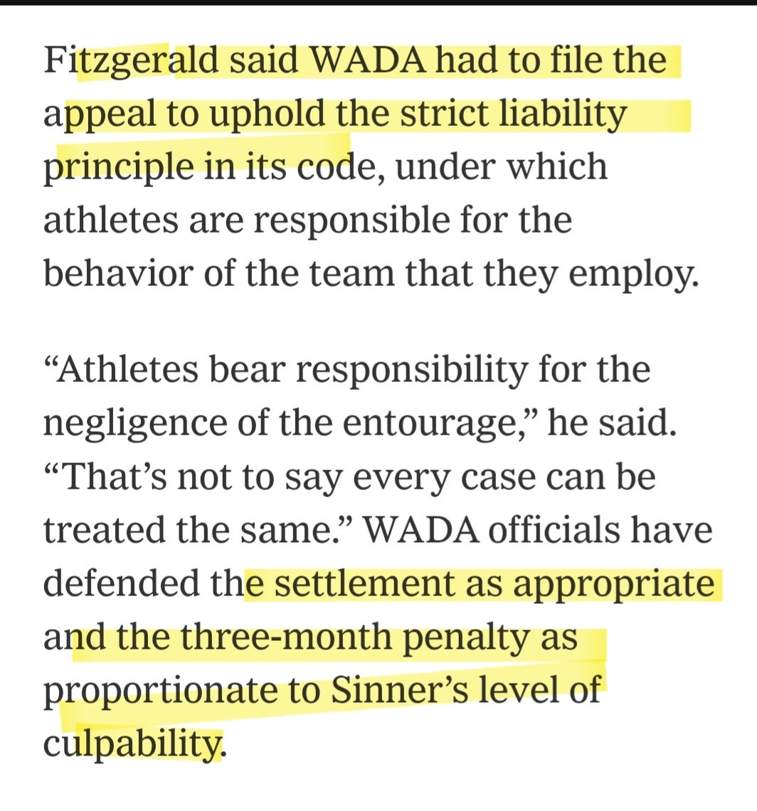 roberta_miozzi's tweet photo. @robinahoody @astuaryking @sinnerublo Why WADA would offer a settlement if they were so sure he doped? https://t.co/YFVV5rsM1k