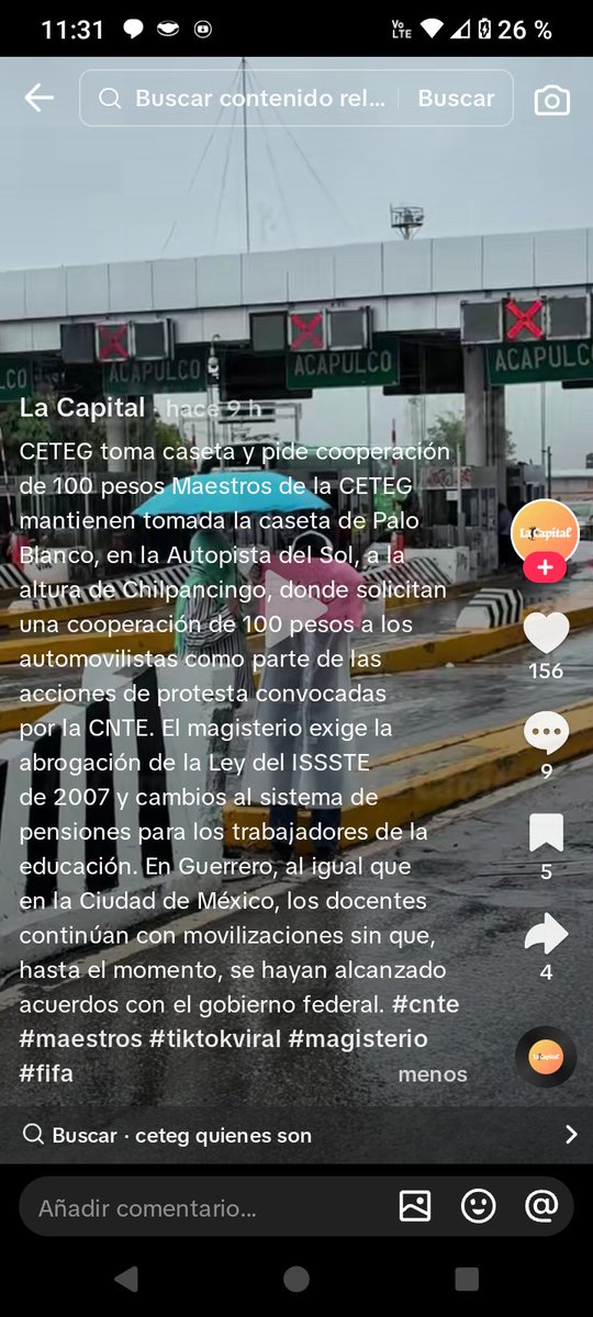 Albert_Rudo's tweet photo. 🚨😡"Delincuentes de la @CNTEInternal de Guerrero tomaron Caseta de Palo Blanco en la autopista del Sol a la Altura de Guerrero y piden cooperación de 100 pesos a automóvilistas".🚨🤦🏻‍♀️🤬 https://t.co/VqgJ9bScPf