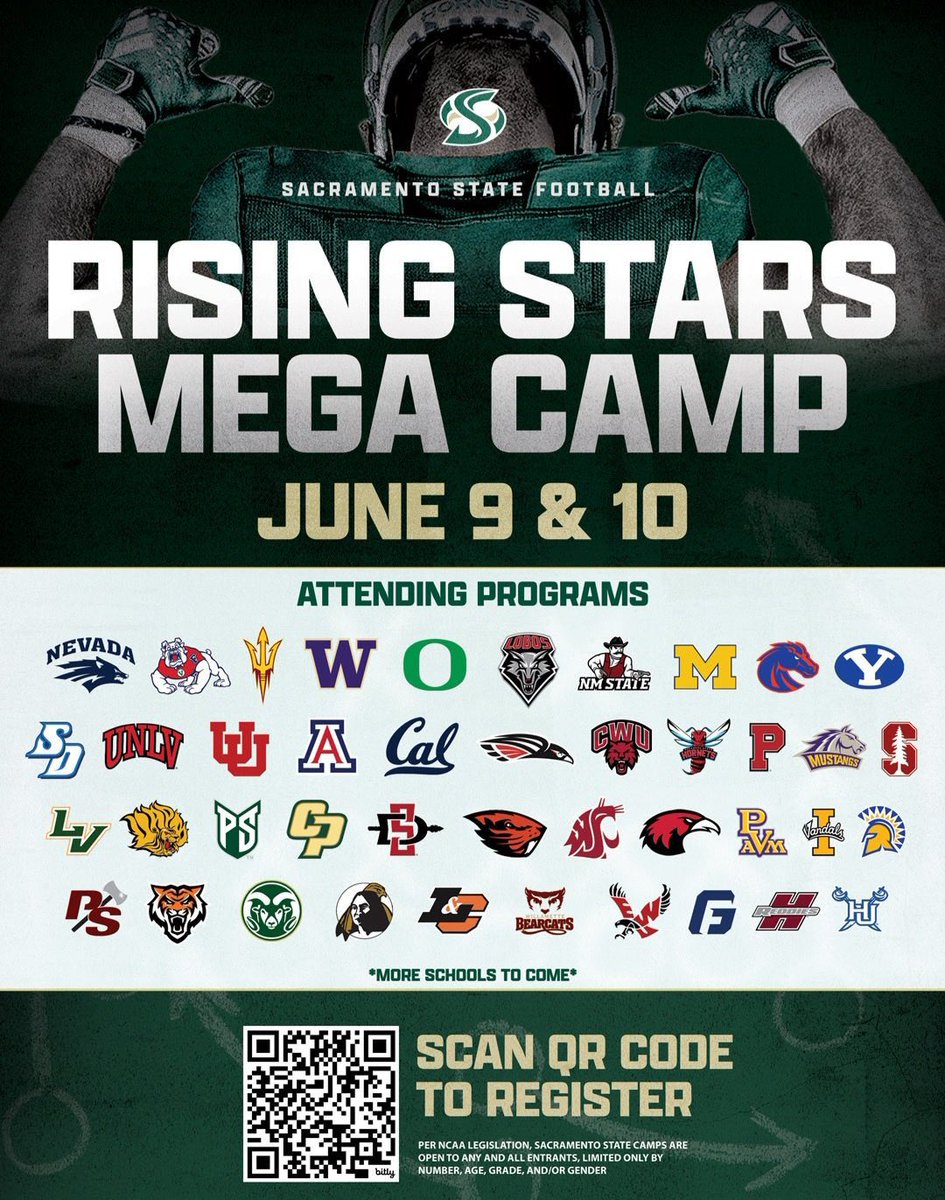 manman_da_beast's tweet photo. I will be attending the @SacHornetsFB camp tomorrow! Ready To COMPETE!!! https://t.co/IXLtyZVdeK
