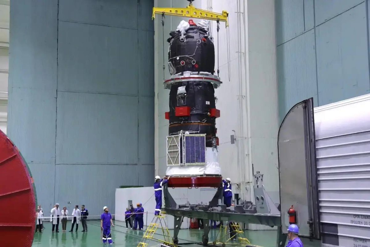 afec7032's tweet photo. Progress MS-36 spacecraft has arrived at the Baikonur cosmodrome https://t.co/SFf6vusiHz