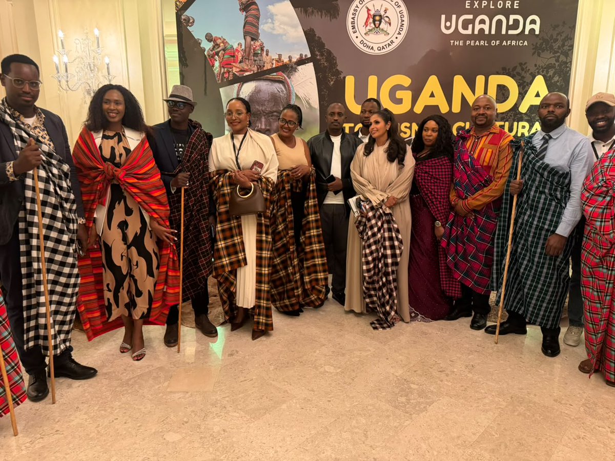 PLU_QATAR's tweet photo. As members of @PLU_QATAR, we successfully marketed Uganda's rich heritage, diverse wildlife, and investment opportunities to the international community in Qatar. Your patriotism and teamwork truly embodied the spirit of our motherland. Let us continue to promote UG to the world. https://t.co/SOhRFJFlWK