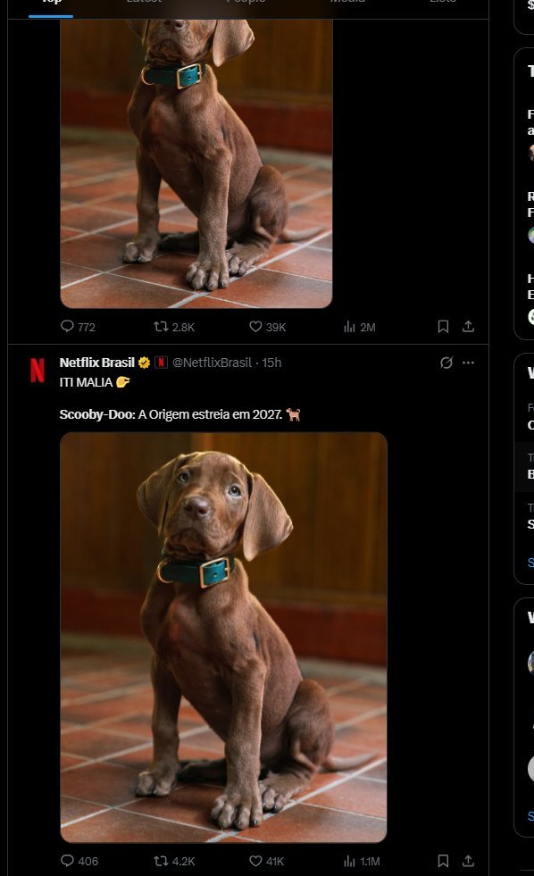 quarsays's tweet photo. The new scooby doo just got leaked and is going INSANELY viral.

The tweet im quoting has 15 million views in just 15 hours and theres TONS of more posts with MILLIONS of views

Just check the x search!  Literally everybody is talking abt this 

https://t.co/JQLtCi2G0T

3Ln2EH9txLwMjLP4NEcLuEfGEbwb1pKjUyiMfKYDpump