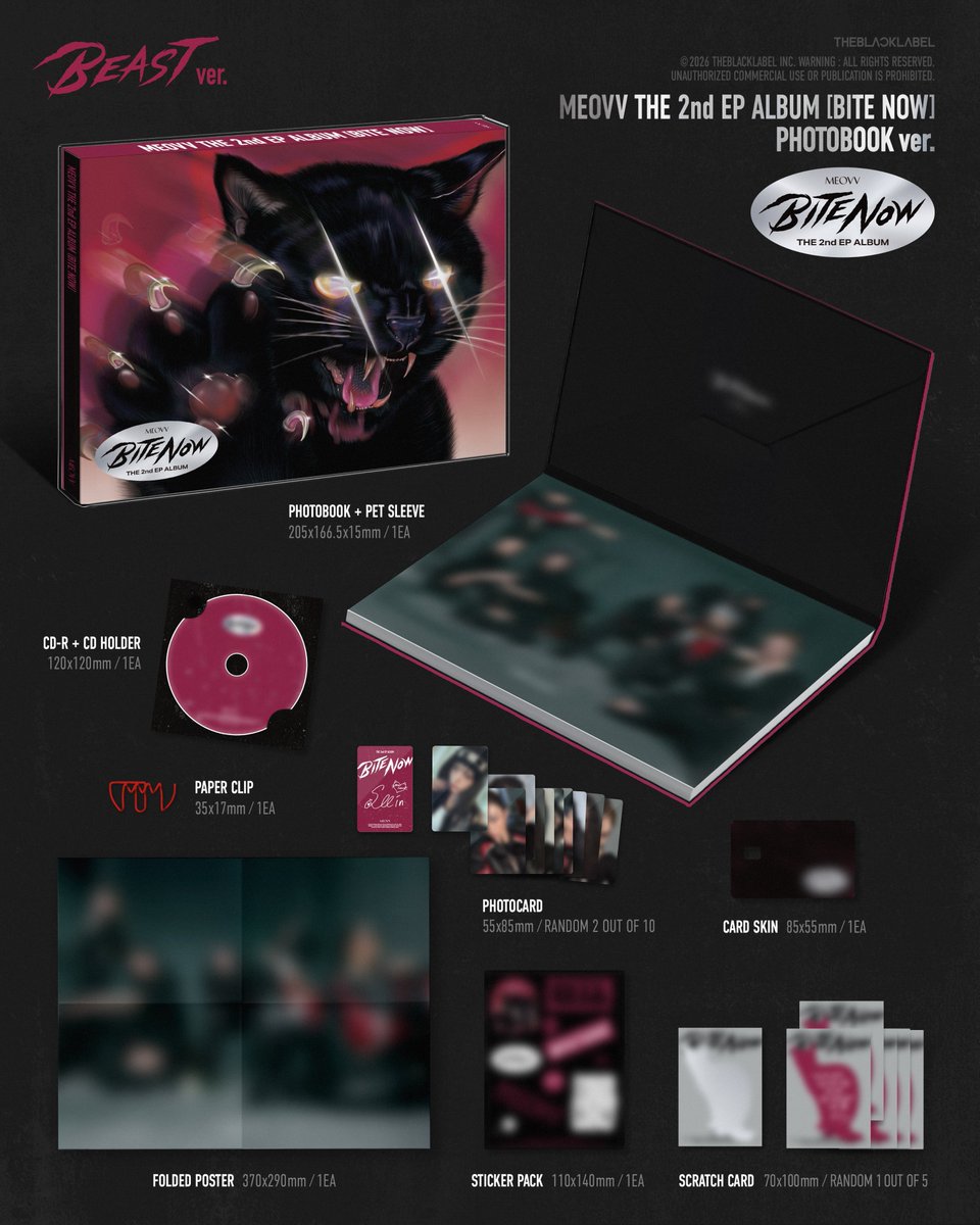 aecollectionsph's tweet photo. [#AECPHGO]

MEOVV - THE 2nd EP ALBUM [BITE NOW] PH GO

Beast / Angel

PRICE: ALL IN + LSF&amp;PF
— ₱500 each
— ₱950 set

• sealed album only
• can choose ver

Normal ETA
DOO: UNTIL OOS
DOP:
— 50% downpayment: 06/25
— 50% balance: once onhand

ORDER FORM: https://t.co/0jRDzgOnvM https://t.co/944LGUcd9i