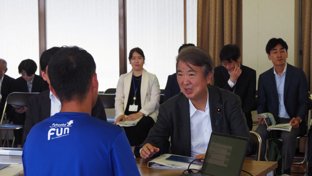 fukuokafun's tweet photo. 石原環境大臣が視察に来られました！

詳しくはこちら
👉 https://t.co/ICTAjLSGj6

#環境省
#環境大臣
#令和の里海づくり https://t.co/aB4aFFzgV3