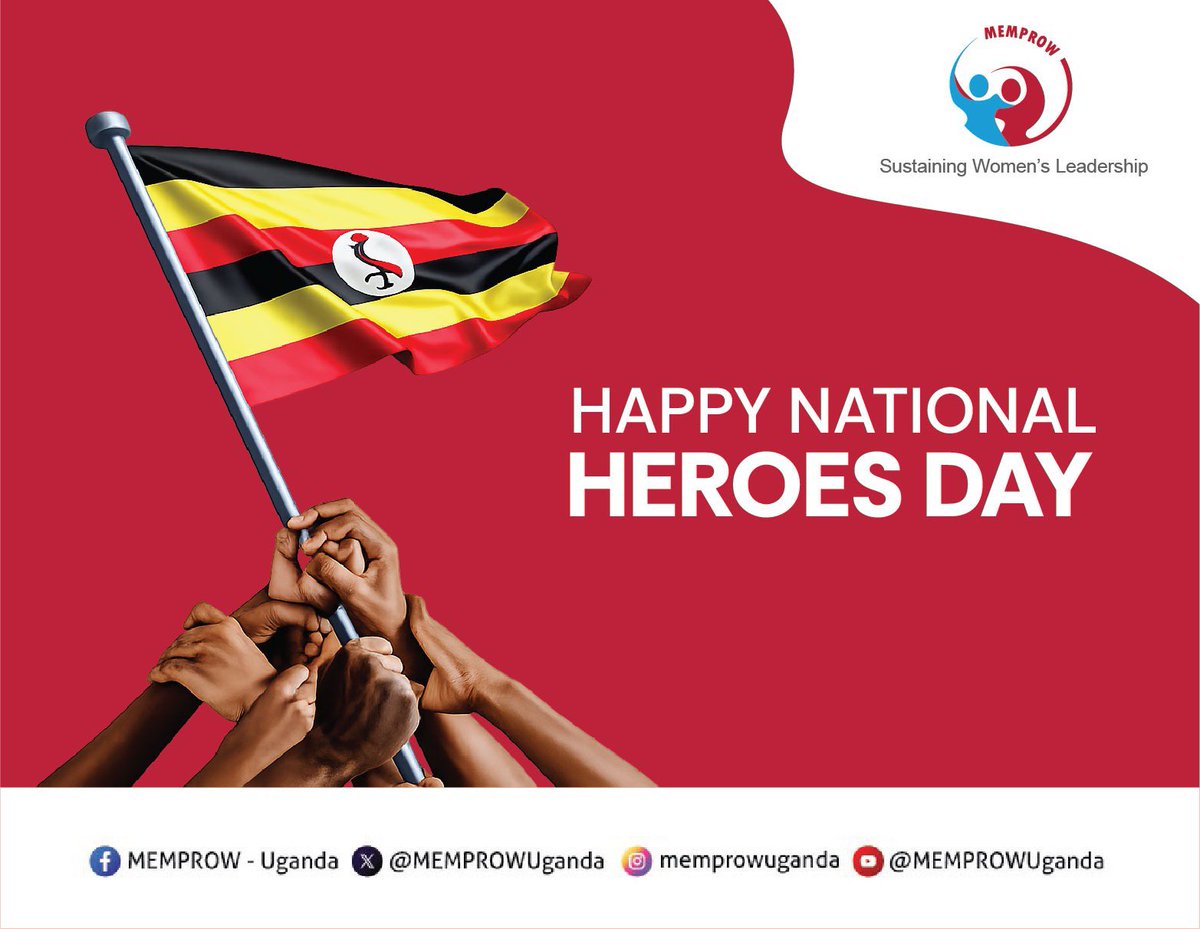 MEMPROWUganda's tweet photo. Today, we honour the Ugandans who serve, sacrifice, teach, heal, protect and strengthen our communities.

Remember #Heroes are not only remembered in history. They are seen in service.

Everyday courage builds Uganda.

#HeroesDay https://t.co/6rZccQFdjI