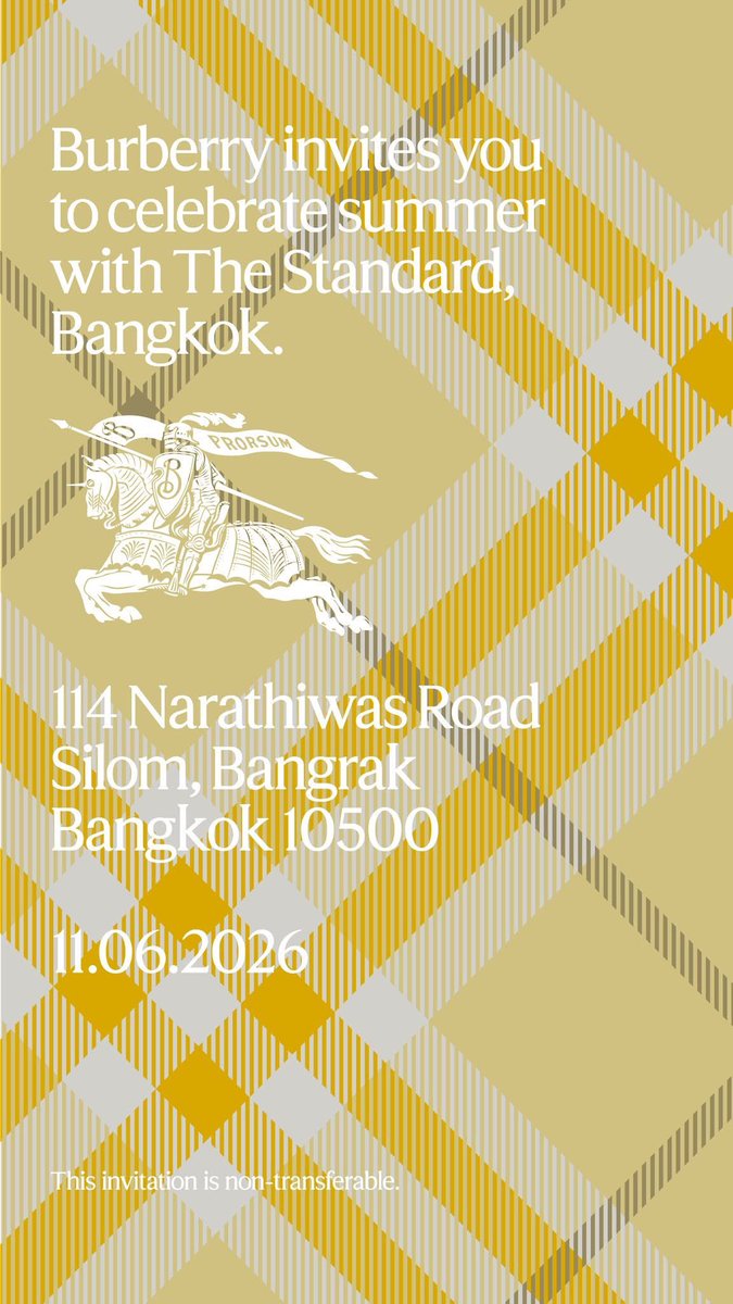 masterdfashion's tweet photo. Announcement from MDE!

I hope everyone in Thai can come to support Hùng.

กวางหุ่ง MasterD (Quang Hùng MasterD) ยืนยันเข้าร่วมงาน Burberry Summer 2026 Event ที่กรุงเทพฯ ประเทศไทย อย่างเป็นทางการ

#QuangHungMasterD #Burberry #BurberryBKK26 #DAFC https://t.co/cKpb9zGrk6