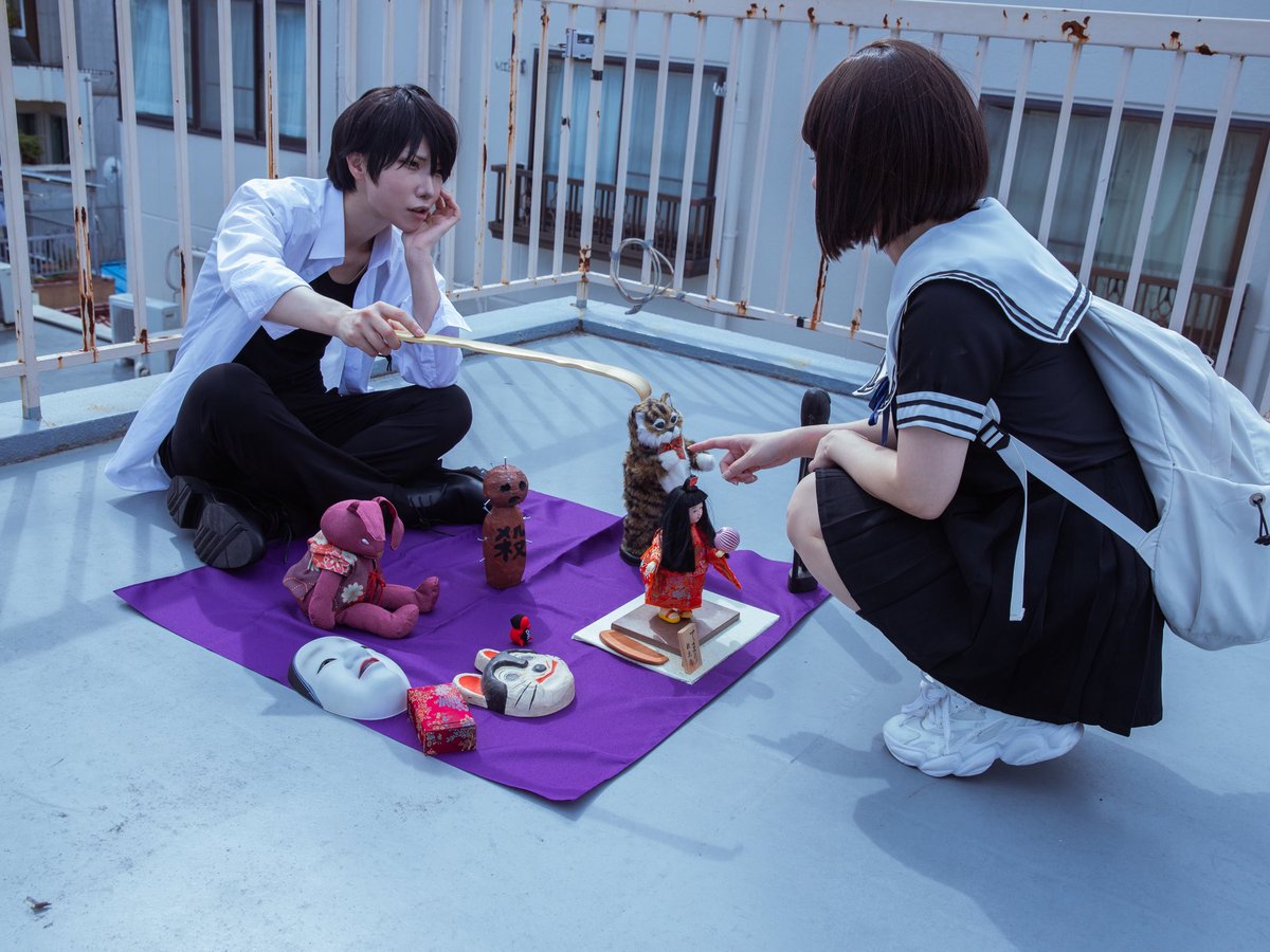 takuma05g's tweet photo. 【cosplay】

写らナイんです

黒桐:@taaamago0114 
橘:＠sakisonpa 
日下:拓磨

p:@3_47ra https://t.co/3hoXIxqrom