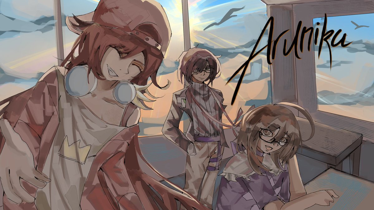 minato28507's tweet photo. I made the background illustration for "Arunika" 
Thank you so much for all the hard work!! 🙇🙇 https://t.co/5Y2q4upqG9