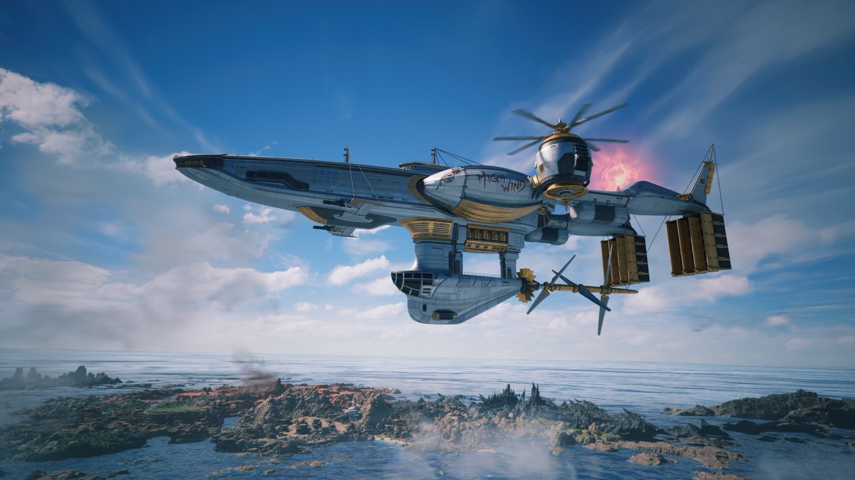 FFVIIR_CLOUD's tweet photo. 【飛空艇ハイウインド】
星の危機が迫る中、クラウドたちは飛空艇ハイウインドに乗り込み、シームレスにつながる広大なオープンワールドを巡る旅へと飛び立ちます。
ハイウインドで星を巡り、自ら目的地を選んでダイブしパラシュートで降下しましょう🪂🪂🧍🪂
#FF7リベレーション https://t.co/KUhi18WrTT