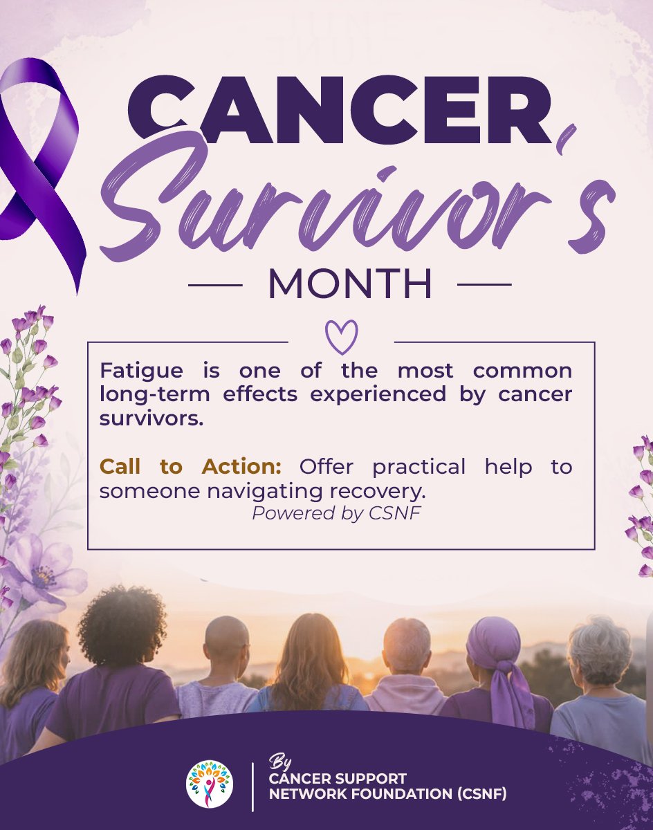 CancerSnf's tweet photo. #CancerSurvivorsMonth
#CallToAction
#CSNF
#FightingCancerTogether https://t.co/U2j4wTQRum