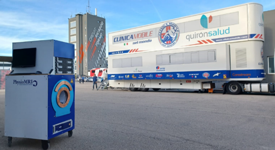 physiomri's tweet photo. We were at the @MotoGP Valencia Grand Prix. PhysioMRI in the paddock.
2022. Ricardo Tormo Circuit. Our MRI machine in action at the MotoGP Mobile Clinic. On-site diagnosis in the paddock, no need for referrals. This is how we envision the future of sports medicine. 🏍️🔬 https://t.co/CfSzHujcbI