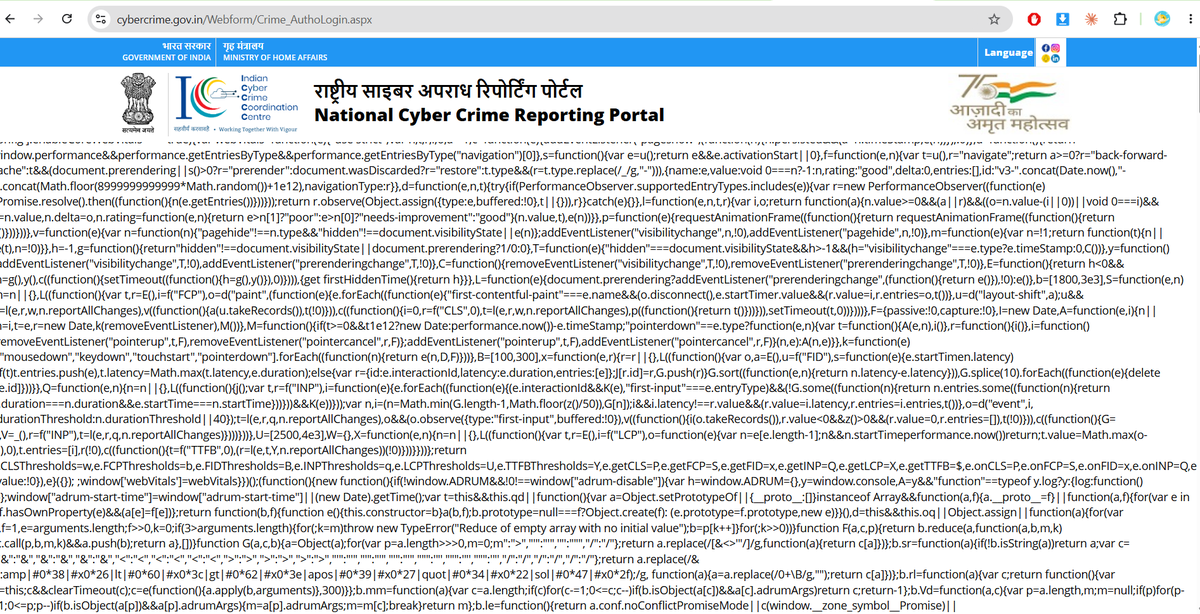 RakSSSM's tweet photo. this is cyber crime website for #India 
@PMOIndia https://t.co/SqOQySYjyy