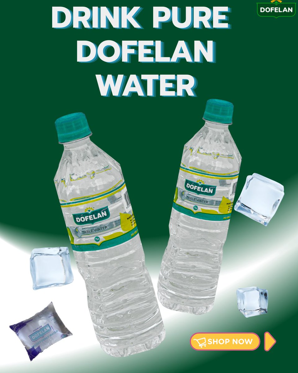 Dofelanng's tweet photo. Hydrate smarter with Dofelan Water and enjoy freshness in every sip💚 

#DofelanWater #dofelanltd #waterbrandinlagos #stayhydrated #purewater https://t.co/EV0CDyCaje