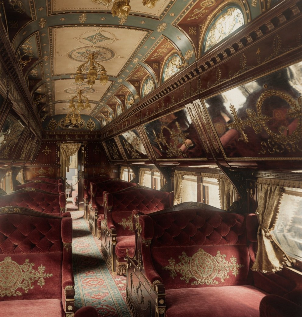 HistoricHub's tweet photo. Pullman Company passenger carriage, United States, 19th–20th century https://t.co/HpE0clfOuQ