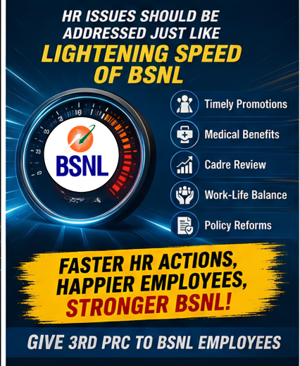 aigetoachq's tweet photo. The demand is simple and fair:

✅ One Organization
✅ One Standard
✅ Equal Work
✅ Equal Pay & Perks

BSNL employees deserve the immediate implementation of **3rd PRC** by waiving the affordability clause.

#3rdPRCforBSNL #WaiveAffordabilityClause 
#EndPayDisparityInBSNL #SupportBSNLGrowth
 
#BDM #AIGETOA #BTEU #3rdPRC 
 
@PMOIndia @JM_Scindia @DoT_India @PemmasaniOnX @DrJitendraSingh @mansukhmandviya @CMDBSNL @BSNLCorporate
@ETTelecom @BDM_BSNL @BMSkendra @BmsBojji @GSAIGETOA @gsbteubsnl