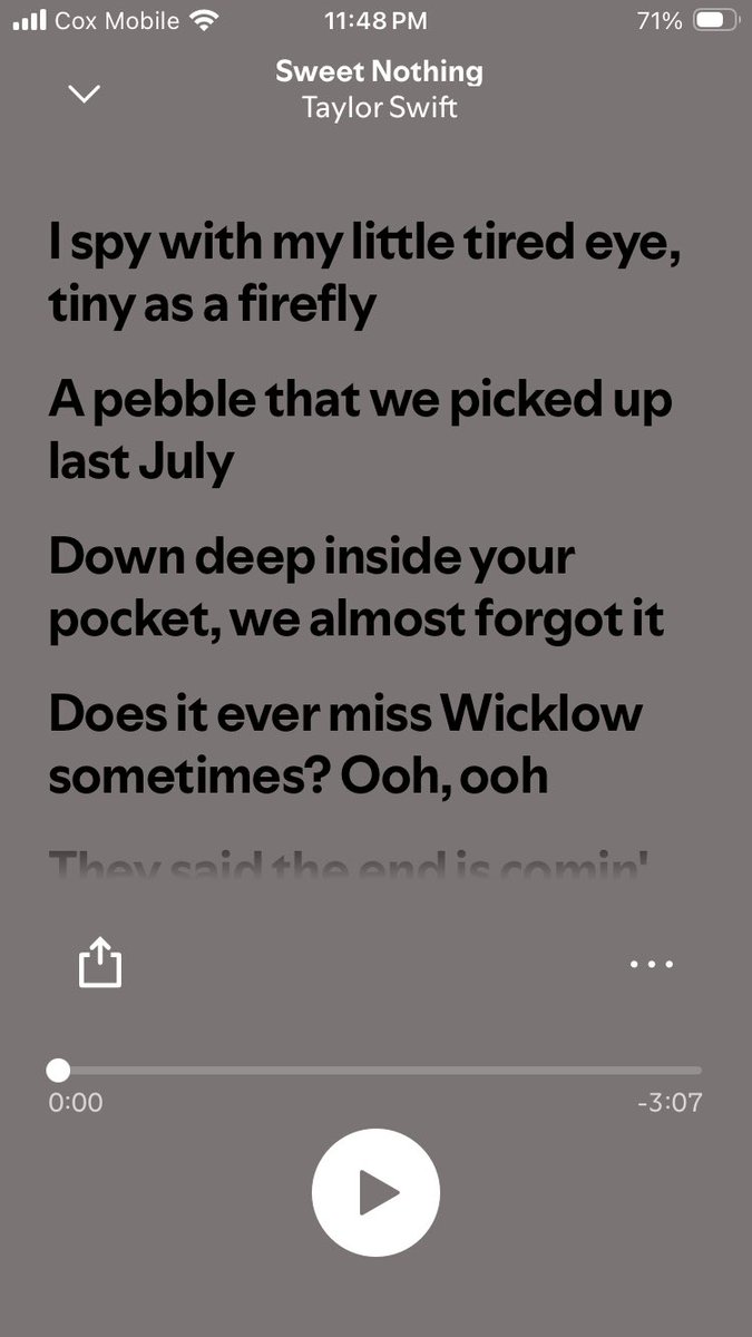 mandy22baker's tweet photo. @OrevaZSN @JWhitttz I thought the comments would be full of people saying, “Taylor Swift has a song about that,” but since they aren’t, here ya go:

Taylor Swift has a song about that. https://t.co/zMAS6sZTMr