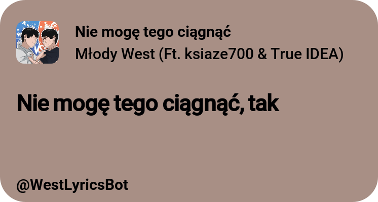 WestLyricsBot's tweet photo. https://t.co/viR42WAGwB