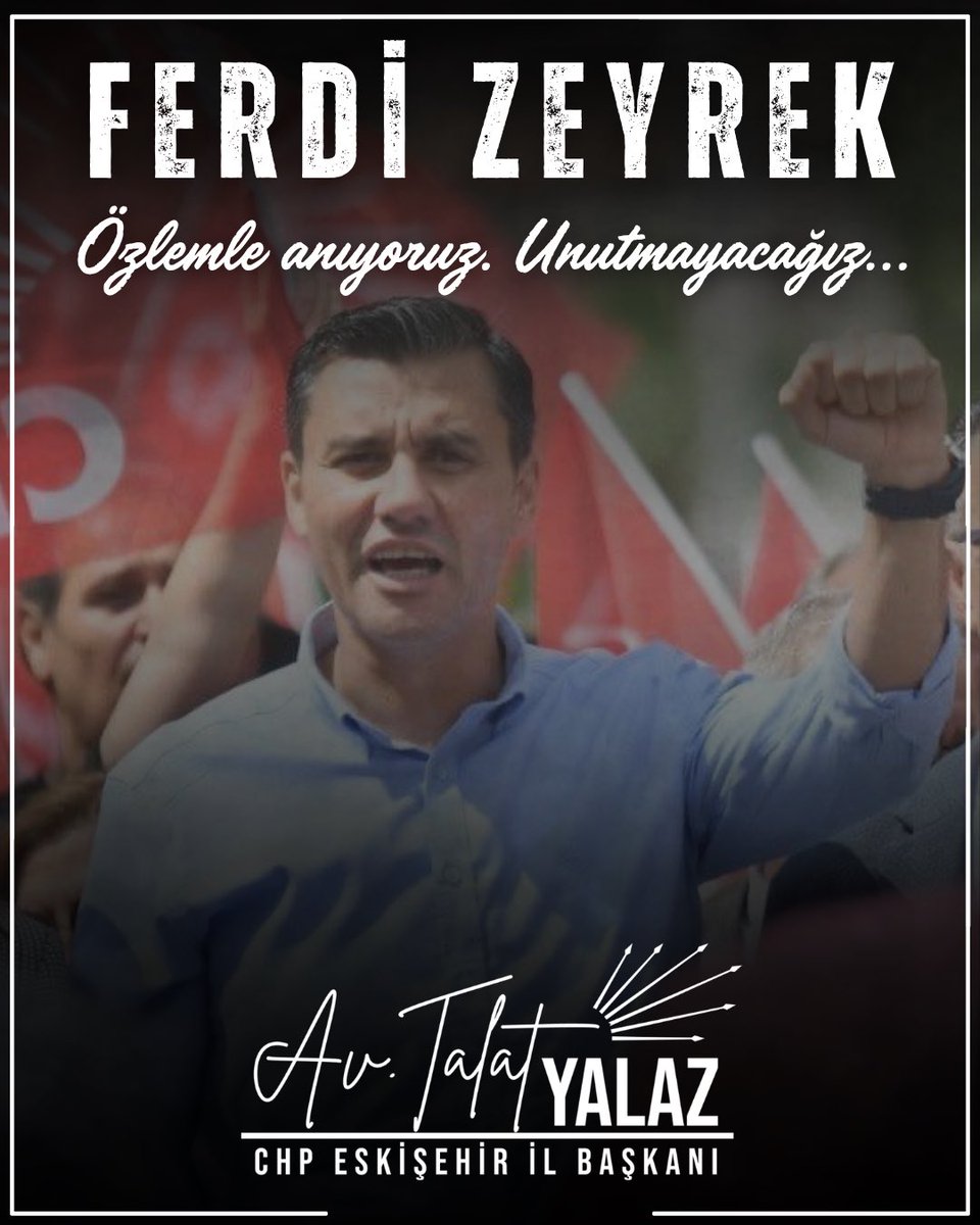 avtalatyalaz's tweet photo. Aramızdan ayrılışının yıl dönümünde; Manisa’ya olan sevgisi, kent için ortaya koyduğu vizyon ve halkla kurduğu samimi bağla hafızalarımızda yaşamaya devam eden Manisa Büyükşehir Belediye Başkanımız Ferdi Zeyrek’i saygı ve özlemle anıyorum.

Seni unutmayacağız Ferdi Ağabey…

#FerdiZeyrek