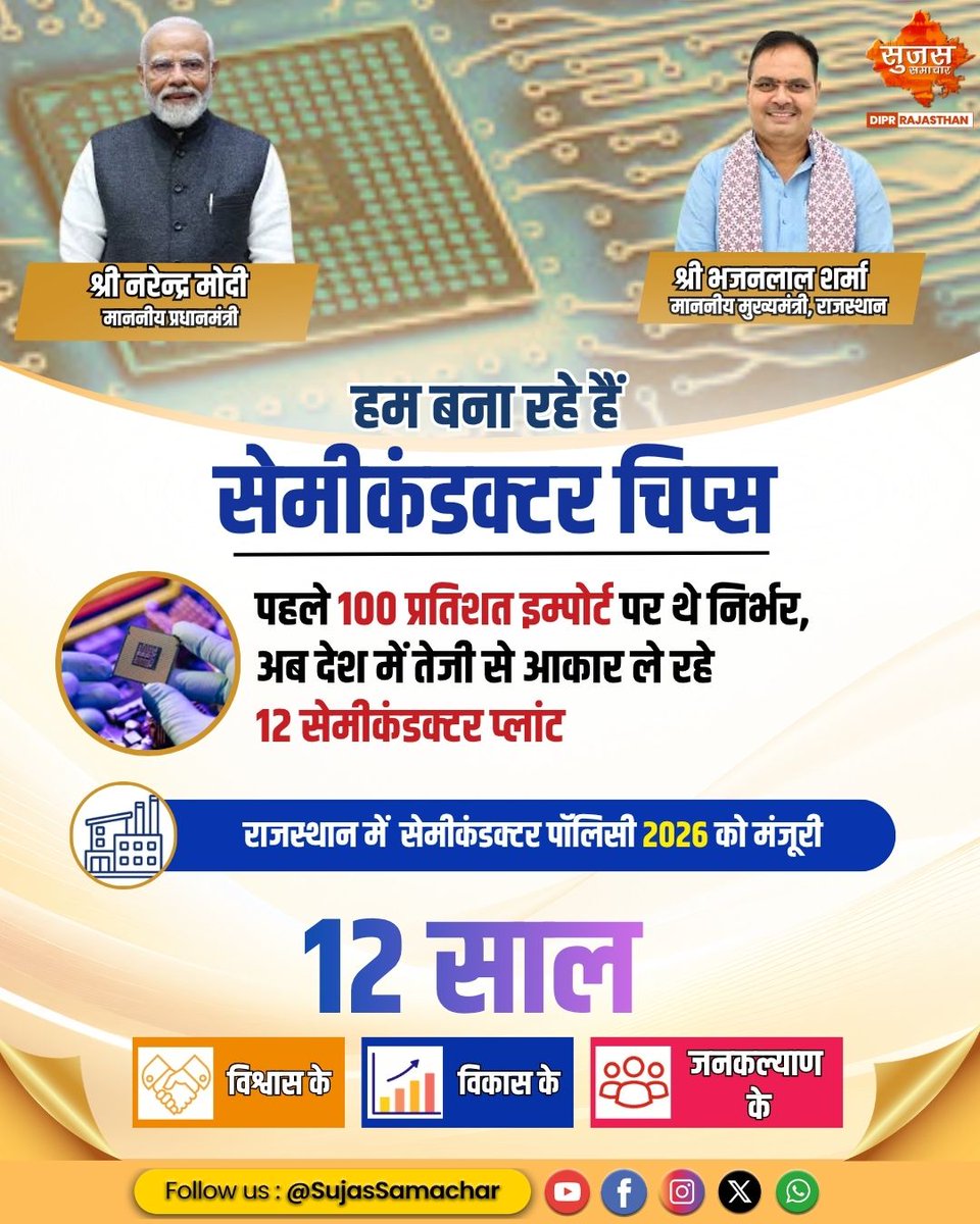 SujasSamachar_'s tweet photo. 12 साल में टेक्नोलॉजी सेक्टर को मिली नई पहचान |
#टेक्नोलॉजीसेक्टर #TechnologySector #DigitalIndia #TechGrowth #Innovation #TechnologyRevolution #DigitalTransformation #StartupIndia #TechDevelopment #FutureReady #InnovationIndia #ITSector #DigitalProgress #TechDriven #NewIndia
@BhajanlalBjp @DIPRRajasthan @KumariDiya