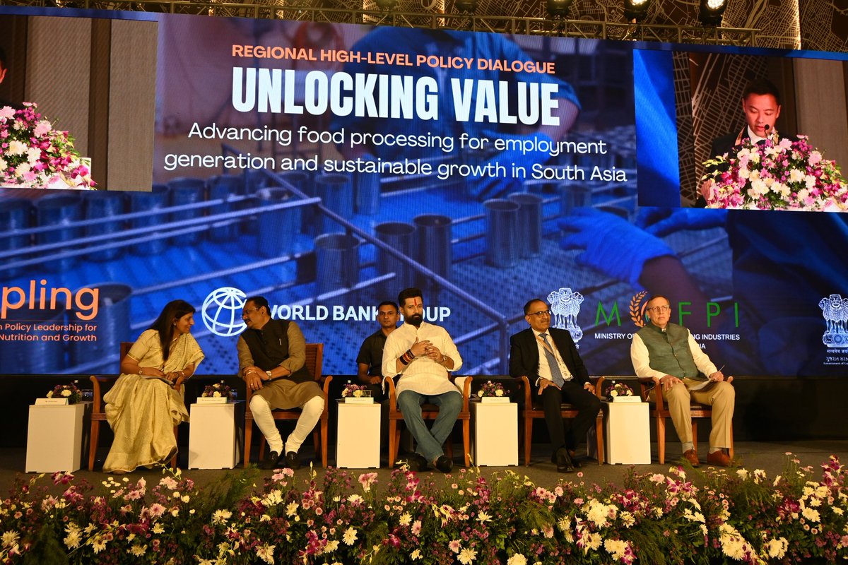 iChiragPaswan's tweet photo. The idea behind SAPLING is clear: South Asia must unlock more value from what it already grows.

Over the past decade, India has steadily expanded its food processing ecosystem through infrastructure, technology, entrepreneurship and stronger value chains. https://t.co/8SEB8CemuV