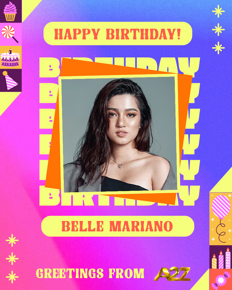 OfficialA2ZPH's tweet photo. Happy birthday, Belle! 🥳

Patuloy kang minamahal ng marami dahil sa iyong talento, sipag, at magandang puso. Salamat sa mga kwentong nagbigay saya, kilig, at inspirasyon sa amin na iyong tagahanga.

Pagbati mula sa #A2Z! 🎂✨ https://t.co/1EWWir1Pyc