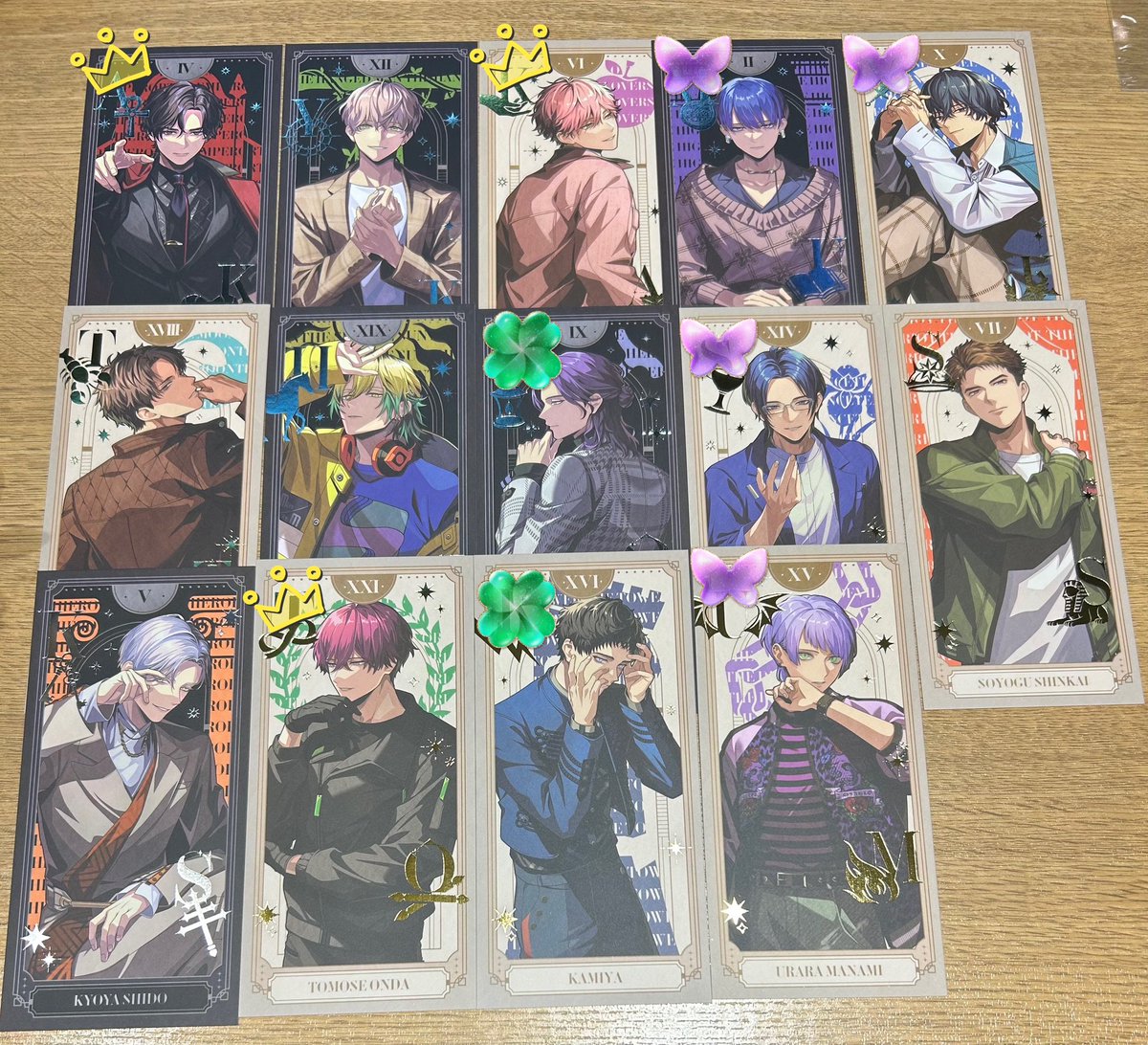 fict________'s tweet photo. ブレマイ ブレイクマイケース 2周年 premiumカード パソソン 交換

出→
皇坂 城瀬 綾戸 右京 環野 槻本 壱川 隠岐谷 節見 新開 祠堂 恩田 神家 麻波

求→
須王 相沢

求は同数集めております
・👑は🍀同数含む⇄相沢
・🦋は⇄相沢
で探しております

本日9日 ただいま 池袋(>固定記載日) 手渡し優先 https://t.co/VLaav6R3aN