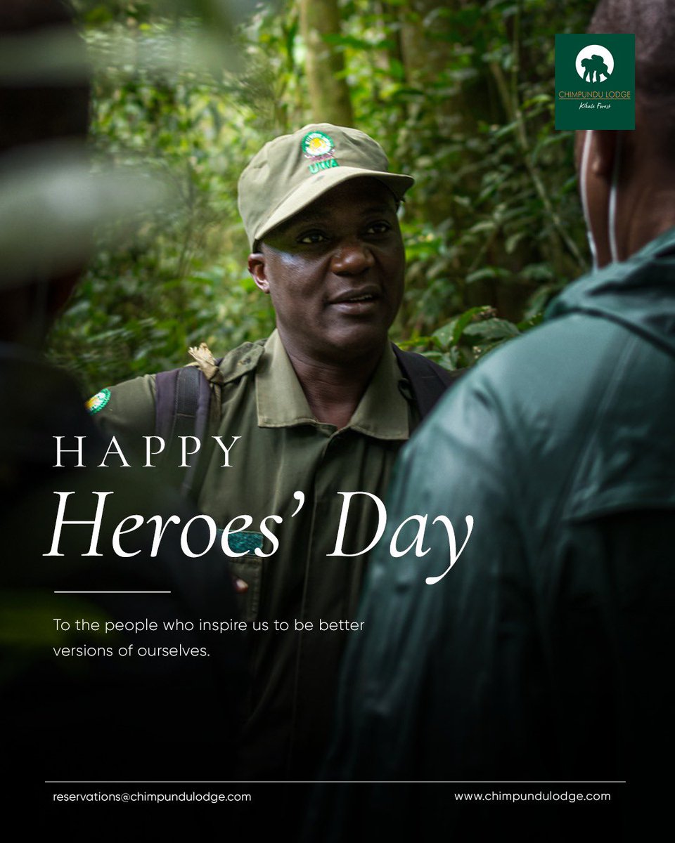 chimpundu_lodge's tweet photo. Raising a toast to the everyday champions who make the world feel safer, kinder, brighter. 

This moment is yours.✨🇺🇬

#HappyHeroesDay #ChimpunduLodge #SaluteTheStrong #PearlOfAfrica https://t.co/gbdAMTlB8c