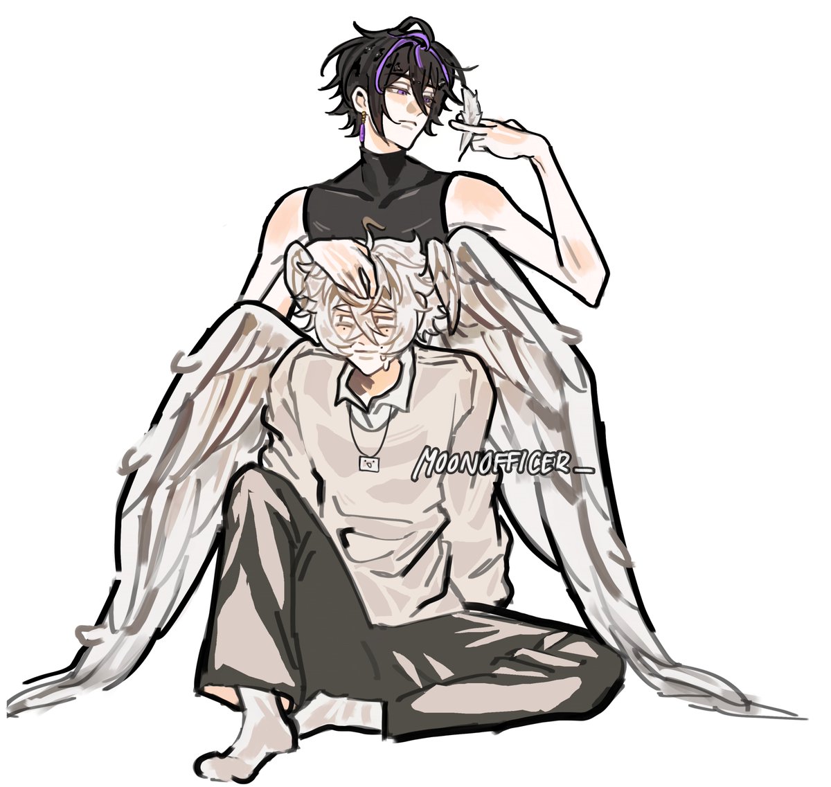 moonoff2cer's tweet photo. Your honor they cannot be separated (Reupload) #fluxarata https://t.co/hkvEuP5JO5
