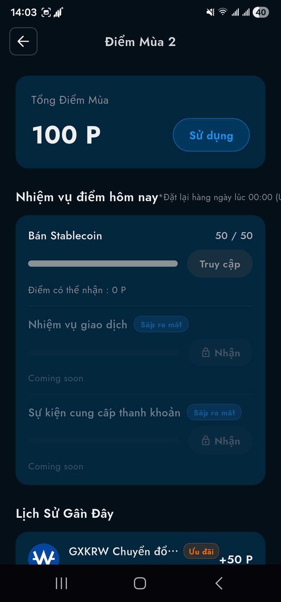 thanhtd91's tweet photo. I'm joining the GuruFin Season 2 Full Flow Event and wanted to share my experience after completing the process myself.

Over the past few days, I accumulated GXUSD through Season 2 activities and decided to put it to work. After checking the available options in the Point Shop, I noticed that tGXKRW was featured with a bonus rate, so I used GuruSwap and converted my balance accordingly.

Today I exchanged 71,188.44 tGXKRW and received 50 G-Points, reaching the daily limit in a single transaction thanks to the bonus rate. The conversion process was straightforward, and the points appeared in my Season 2 balance immediately after confirmation.

I now have 100 G-Points accumulated and have already used part of them to purchase 10 raffle tickets for Raffle Week 1. It is satisfying to see the different parts of Season 2 connect together, from earning GXUSD, converting through GuruSwap, collecting G-Points, and finally entering the raffle.

For anyone still holding GXUSD, it may be worth checking the Point Shop each day since the featured stablecoin and bonus rate can change.

Thanks @GurufinHQ for building an experience where every step contributes to the next one.