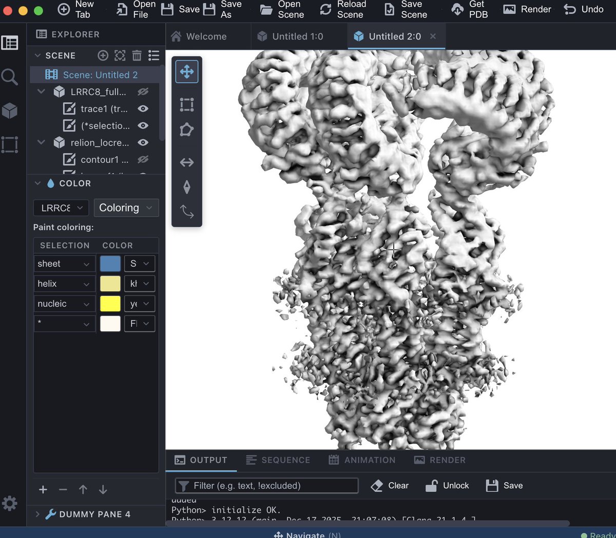 cuemolnohito's tweet photo. 電顕マップでもambient occlusionかかるようになりました💪💪💪（画像はcuemol3/tritium） https://t.co/CpGG2FnTS9