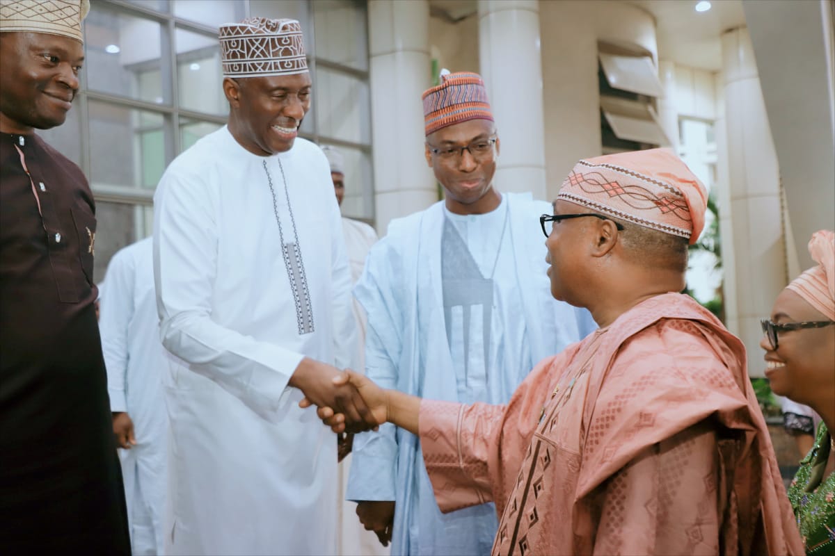 NigeriaMFA's tweet photo. The Minister of State for Foreign Affairs, Amb. Sola Enikanolaiye, assumed duty in the Ministry on Monday, 8 June 2026 and was warmly received by the Minister of Foreign Affairs,  Amb.  Bianca Odumegwu-Ojukwu, the Permanent Secretary,  Amb.  Dunoma Umar Ahmed, PhD, and staff. https://t.co/SJcwGzUjA3